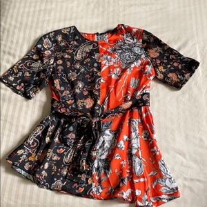 ZARA floral print blouse